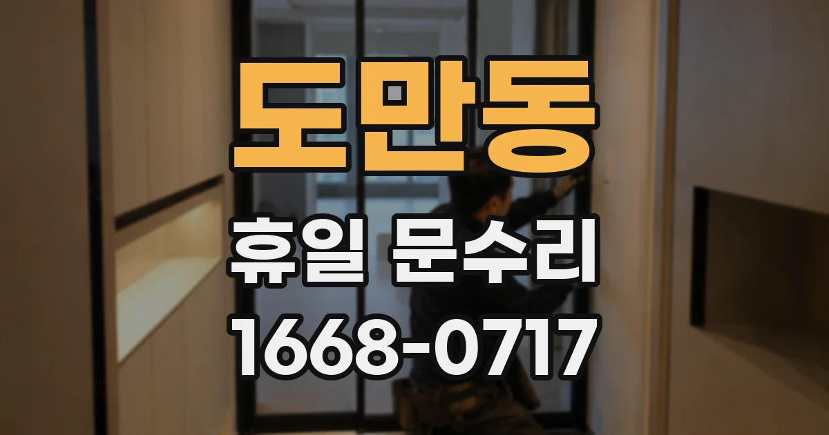 도만동 휴일 문수리