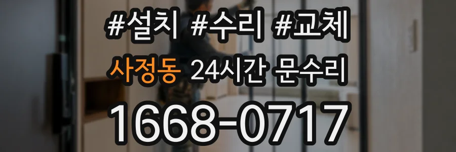 사정동 24시간 문수리