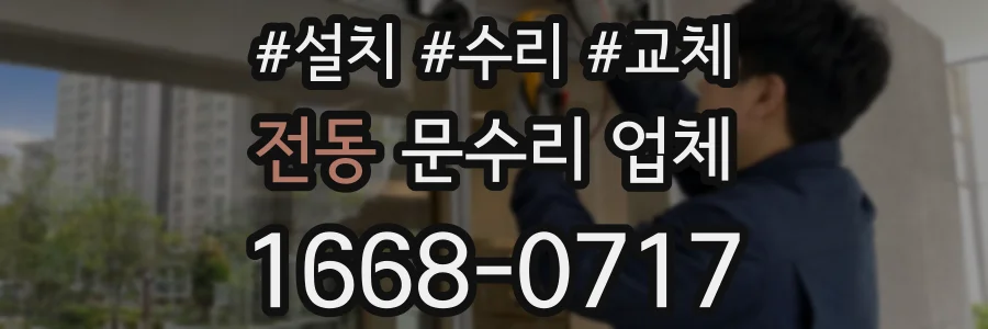 전동 문수리 업체