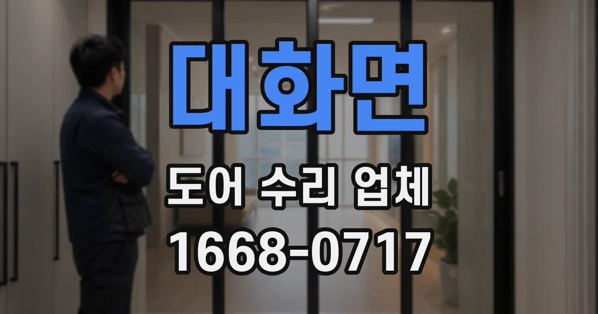 대화면 도어 수리 업체
