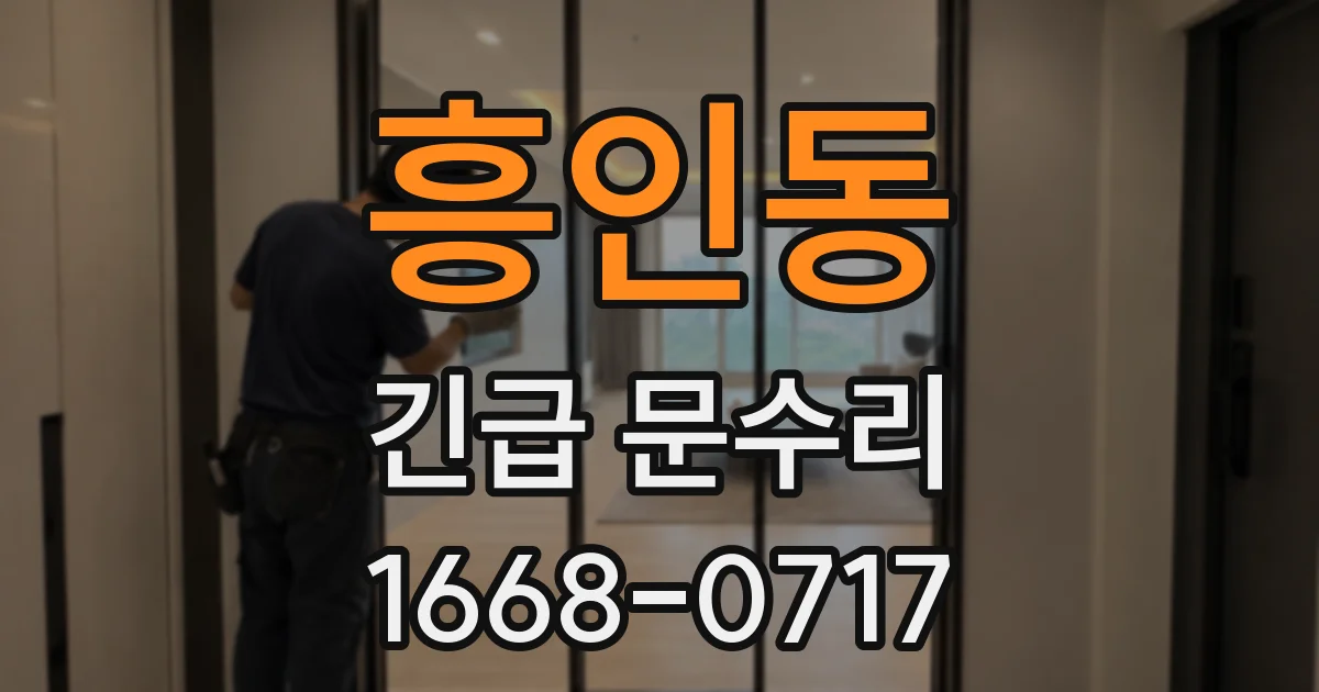 흥인동 긴급 문수리