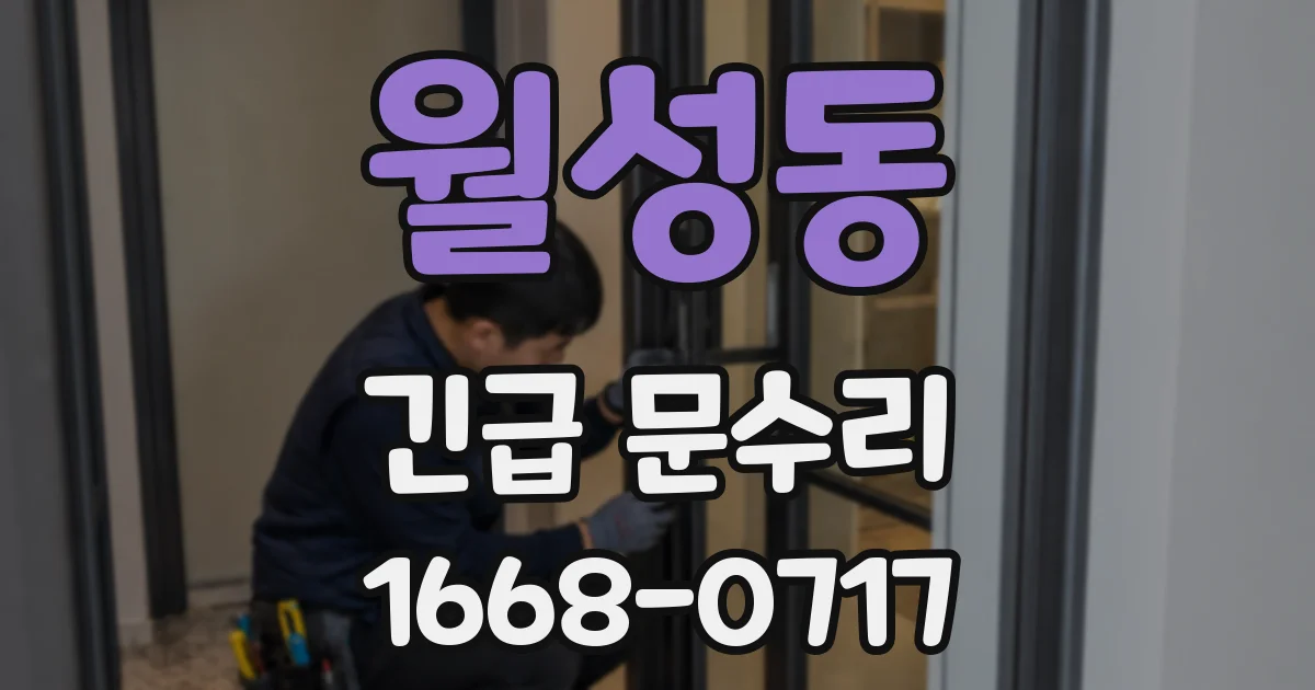 월성동 긴급 문수리