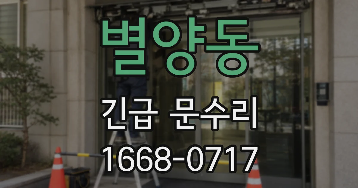 별양동 긴급 문수리