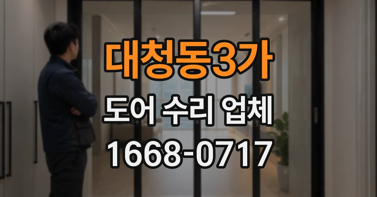 대청동3가 도어 수리 업체