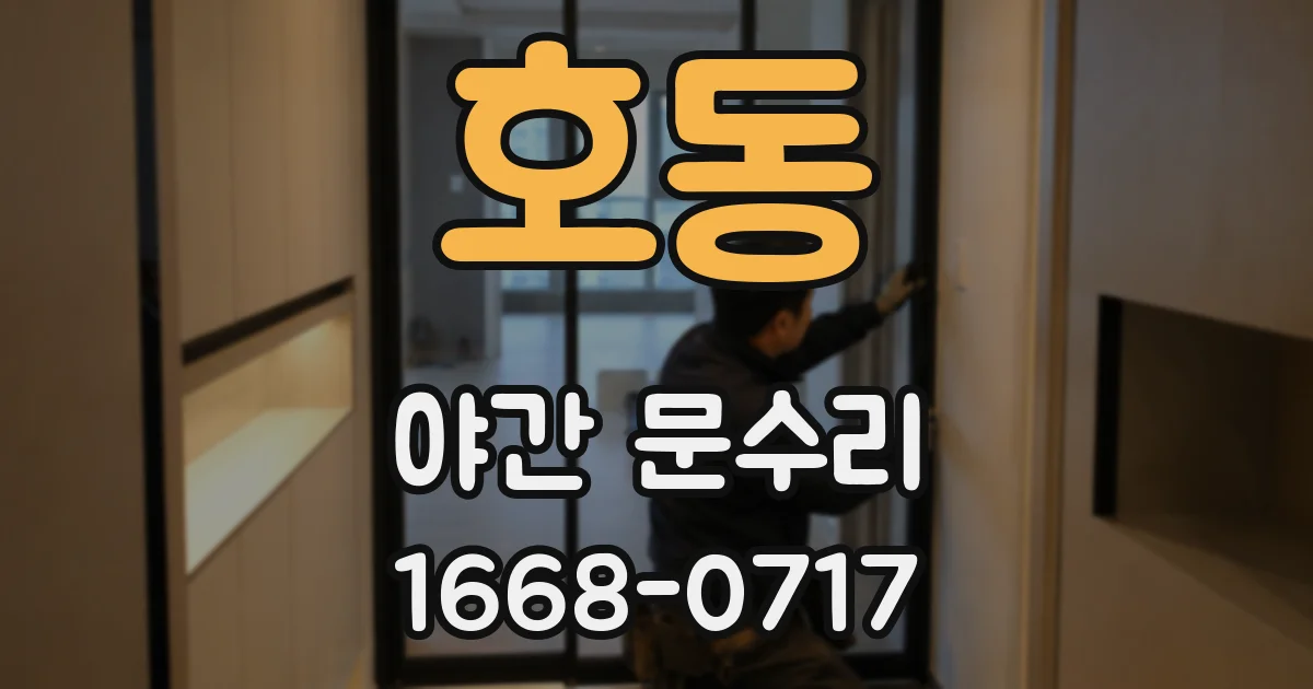 호동 야간 문수리