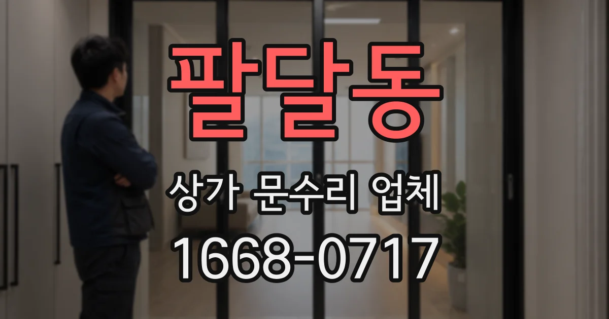 팔달동 상가 문수리 업체