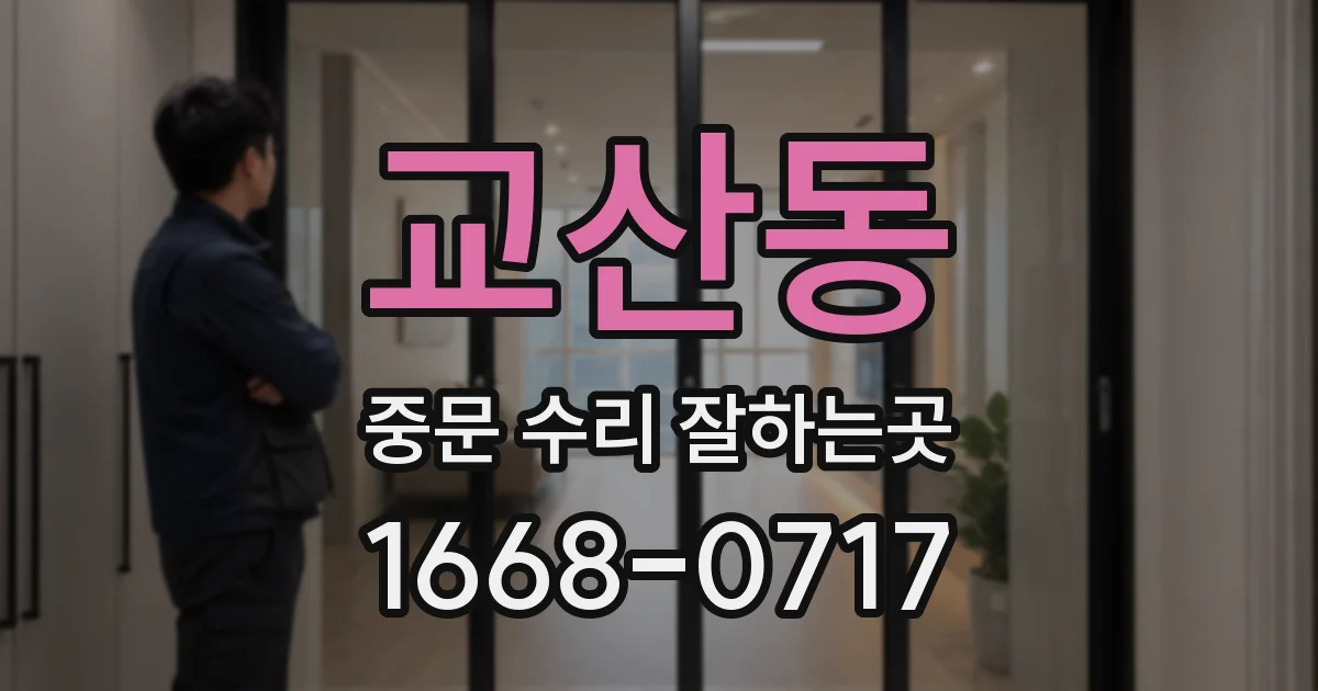 교산동 중문 수리 잘하는곳