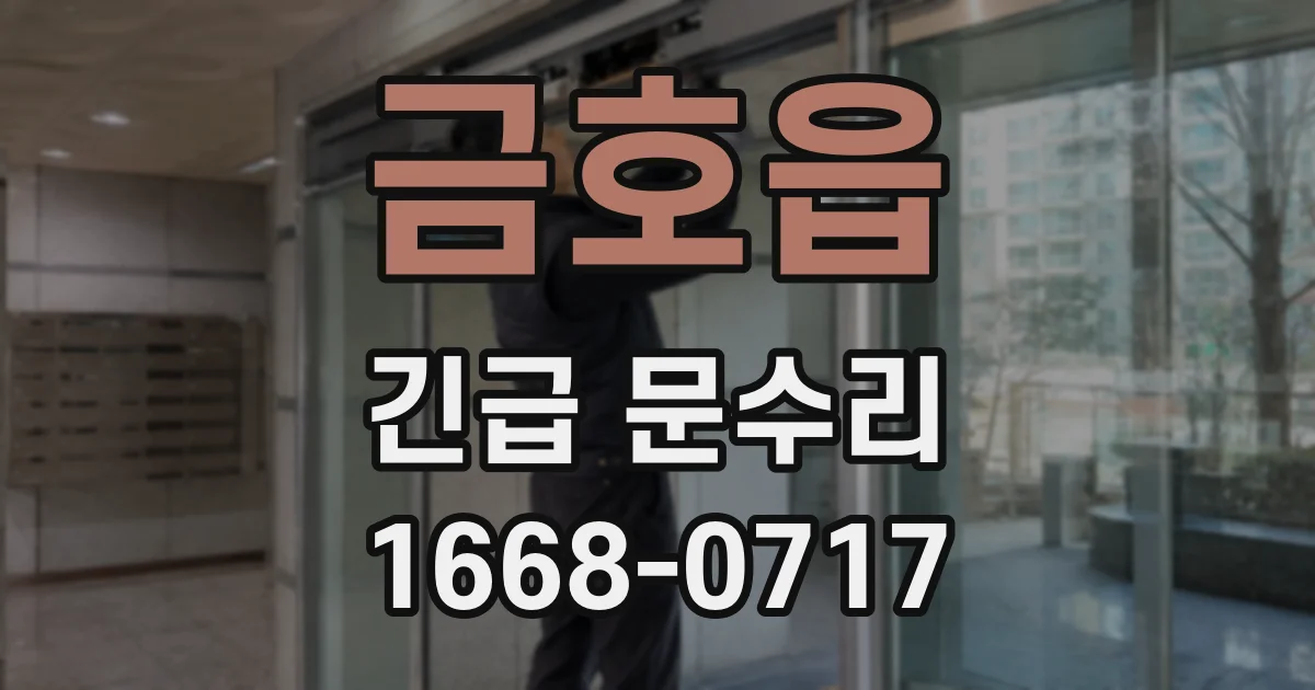 금호읍 긴급 문수리