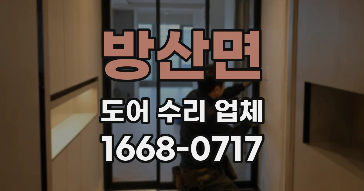 방산면 도어 수리 업체