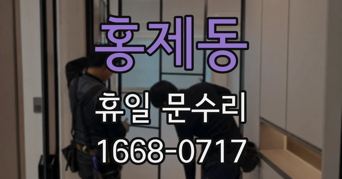 홍제동 휴일 문수리