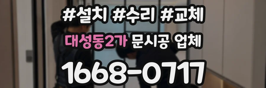 대성동2가 문시공 업체