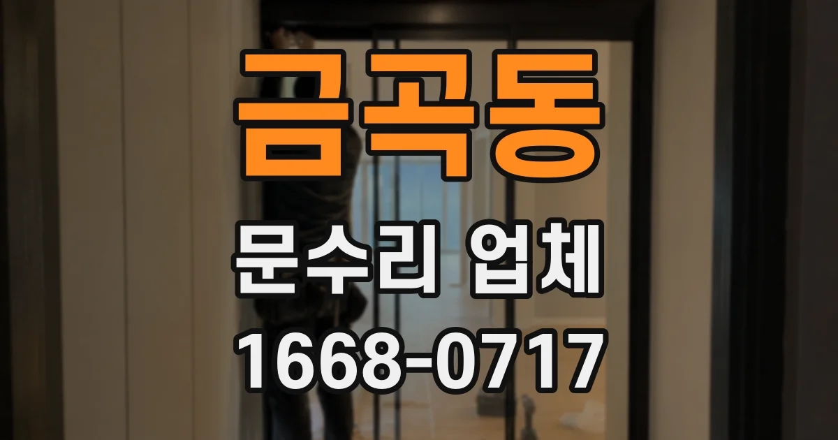 금곡동 문수리 업체