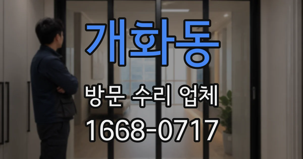 개화동 방문 수리 업체