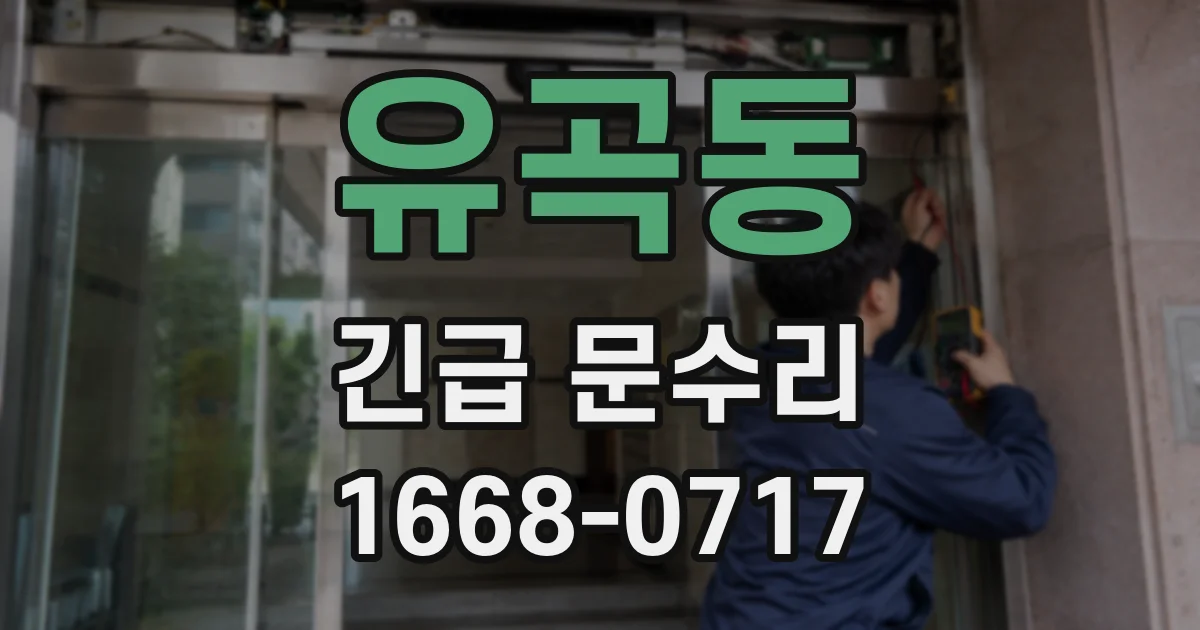유곡동 긴급 문수리