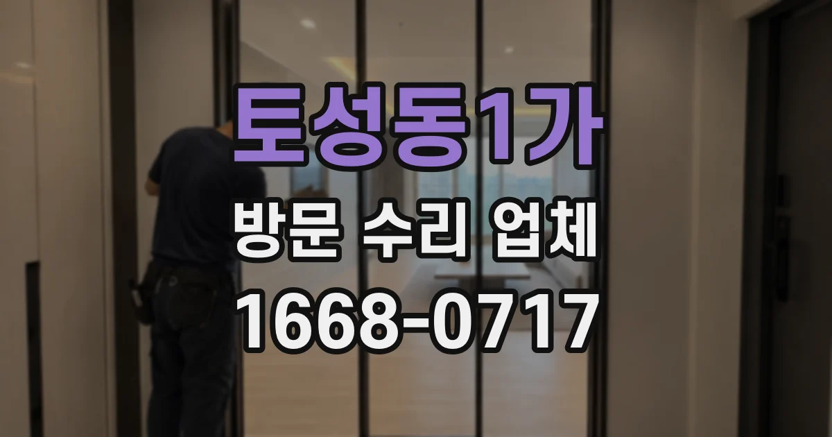 토성동1가 방문 수리 업체