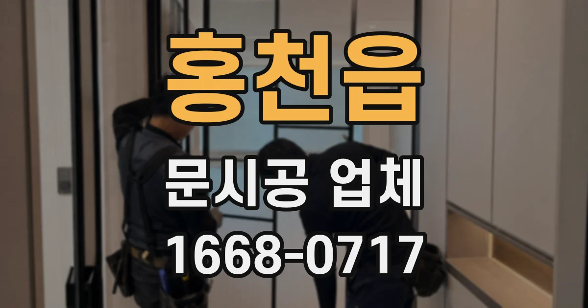 홍천읍 문시공 업체