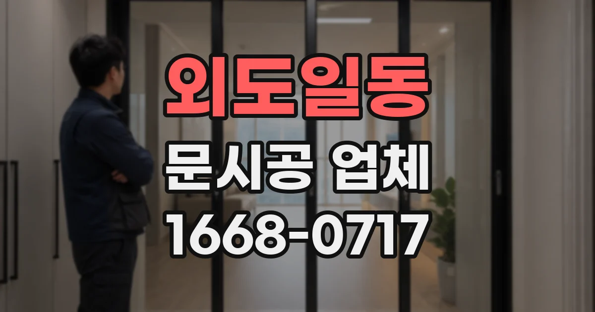 외도일동 문시공 업체