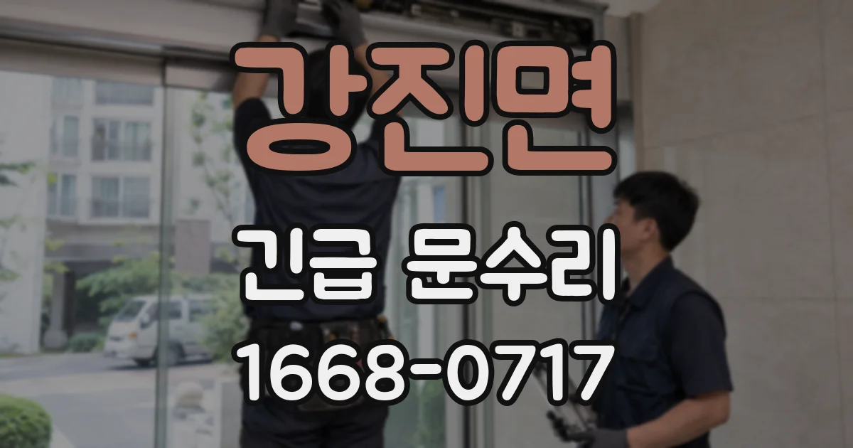 강진면 긴급 문수리