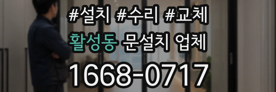 활성동 문설치 업체
