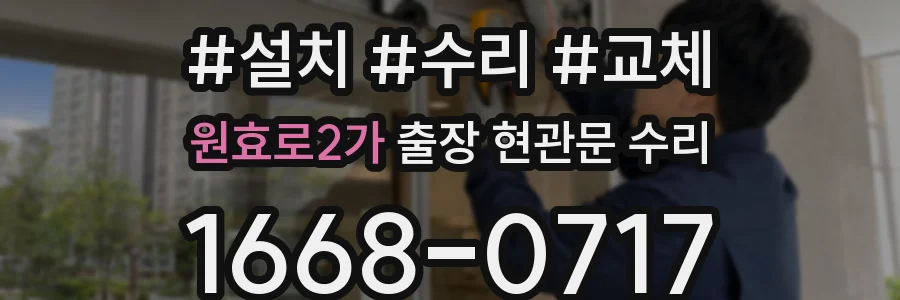 원효로2가 출장 현관문 수리