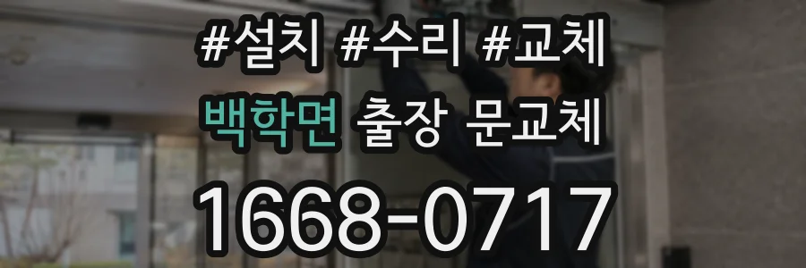 백학면 출장 문교체