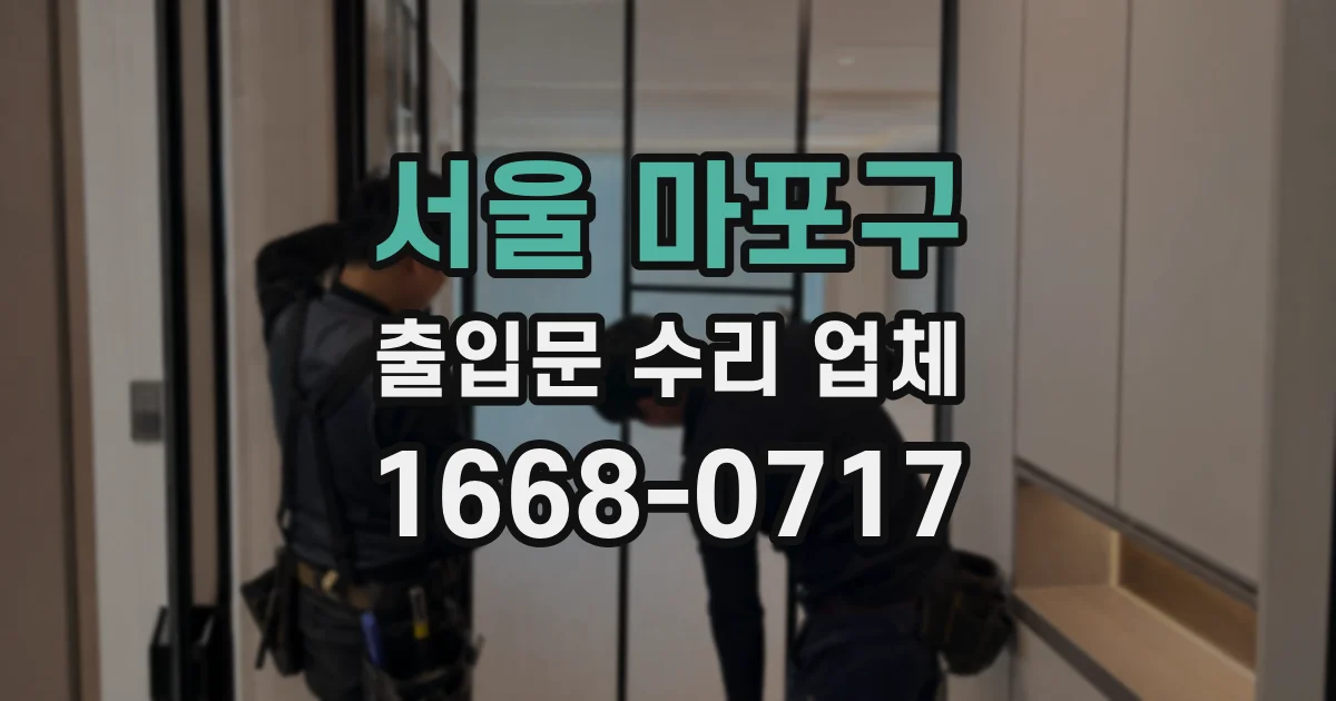 서울 마포구 출입문 수리 업체