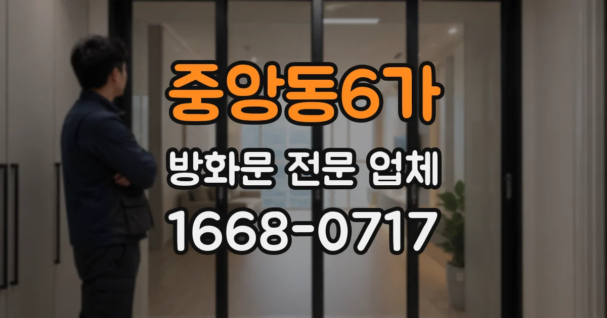 중앙동6가 방화문 전문 업체