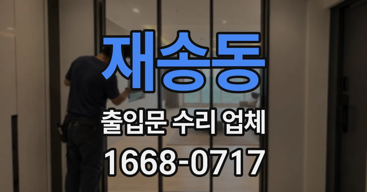 재송동 출입문 수리 업체