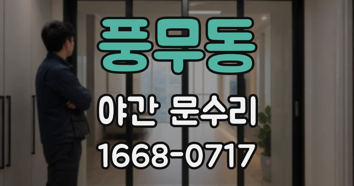 풍무동 야간 문수리