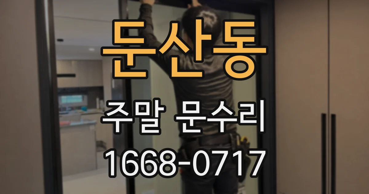둔산동 주말 문수리