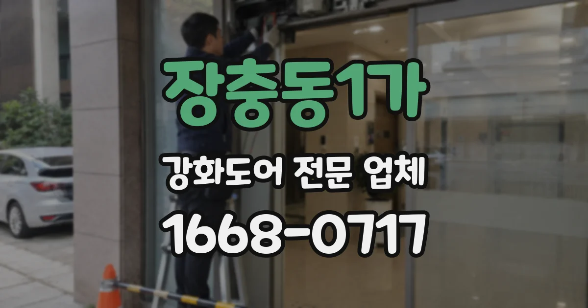 장충동1가 강화도어 전문 업체