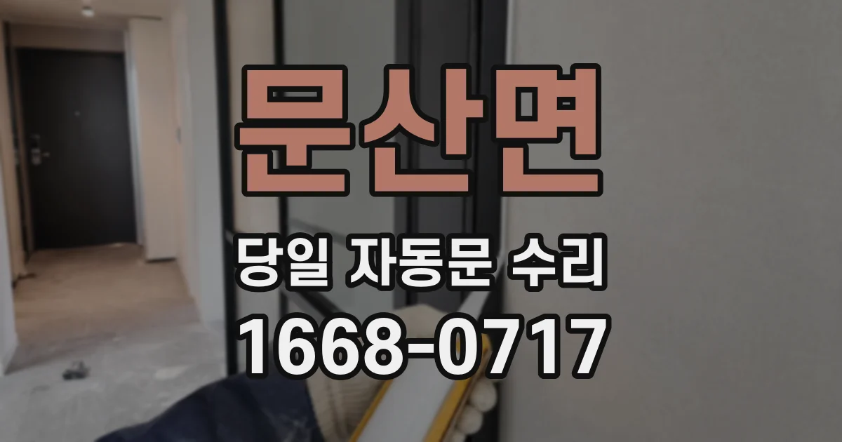 문산면 당일 자동문 수리