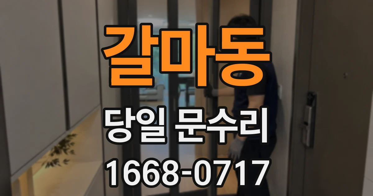 갈마동 당일 문수리
