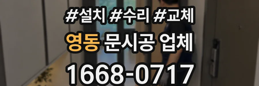 영동 문시공 업체