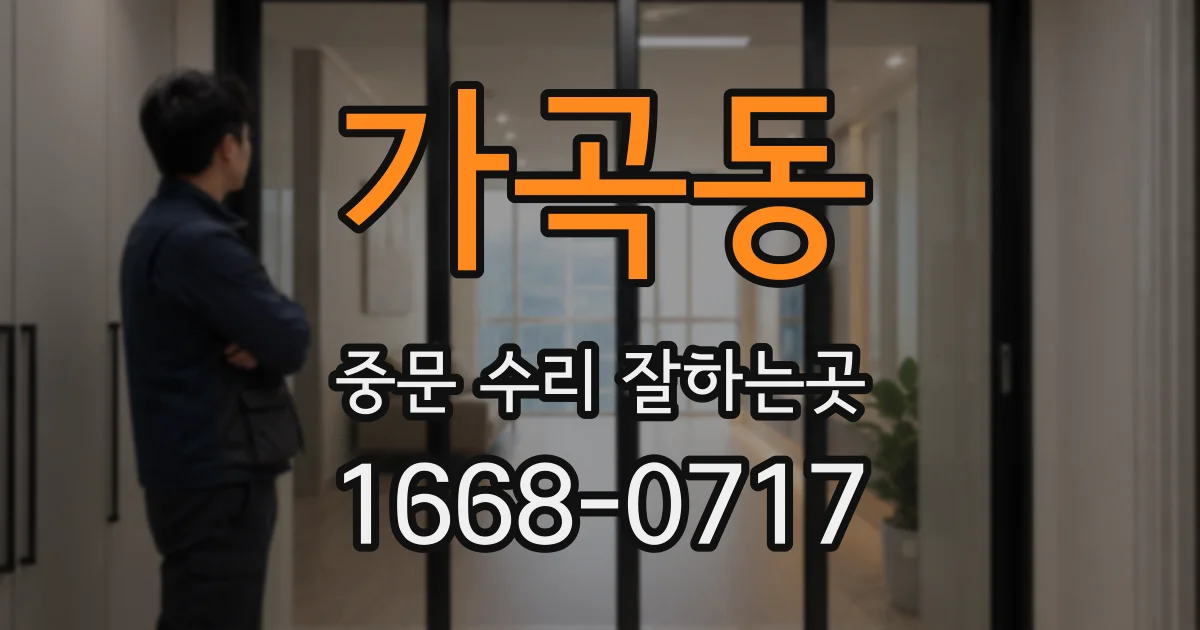가곡동 중문 수리 잘하는곳