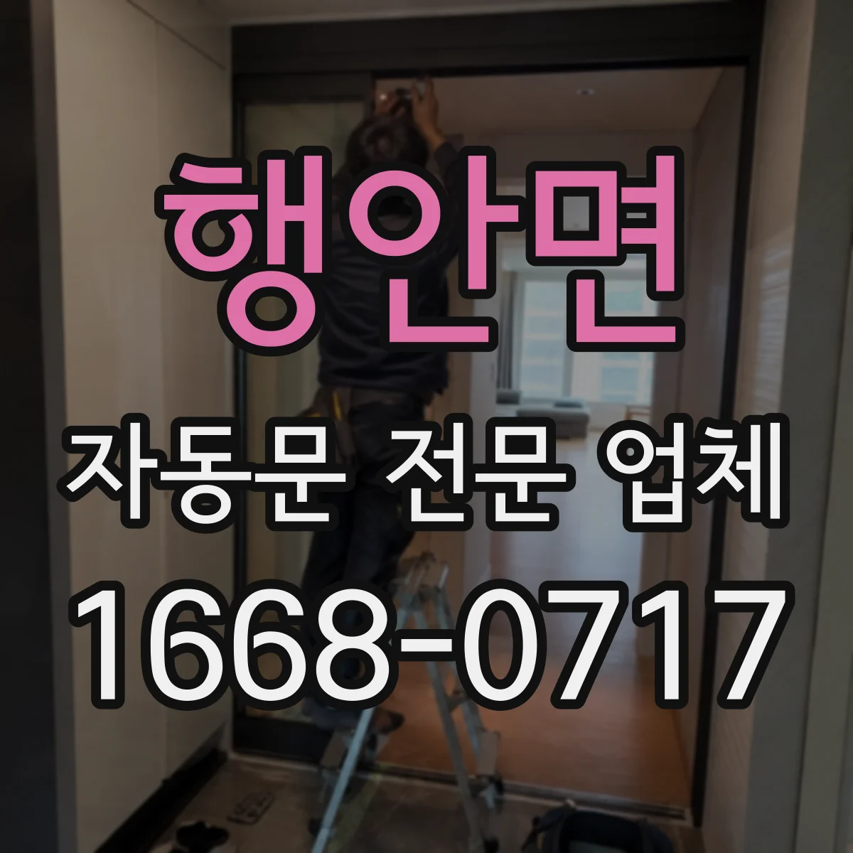 행안면 자동문 전문 업체