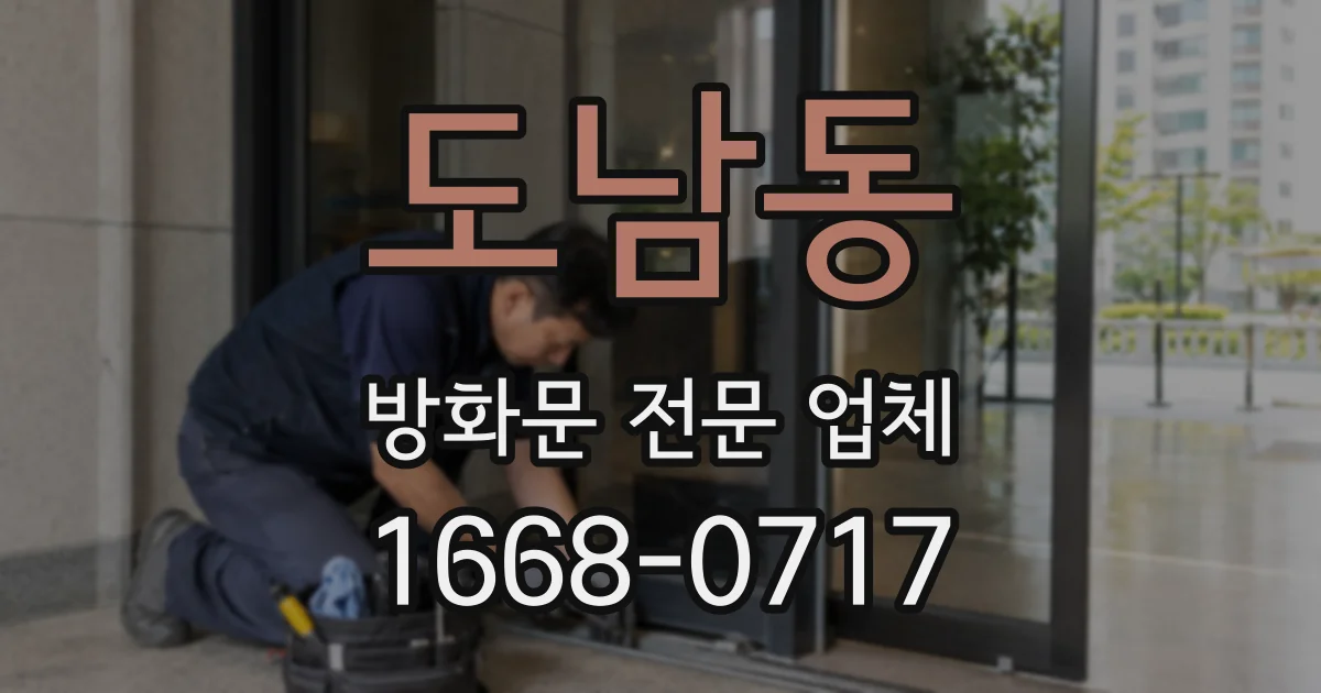 도남동 방화문 전문 업체