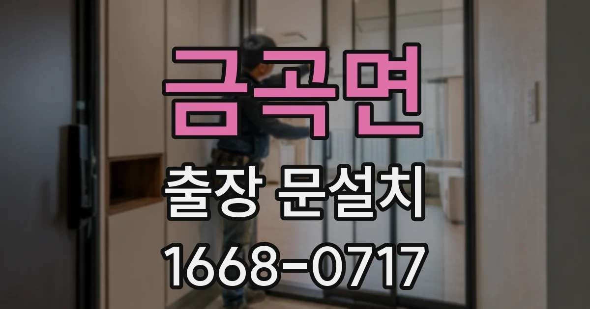 금곡면 출장 문설치