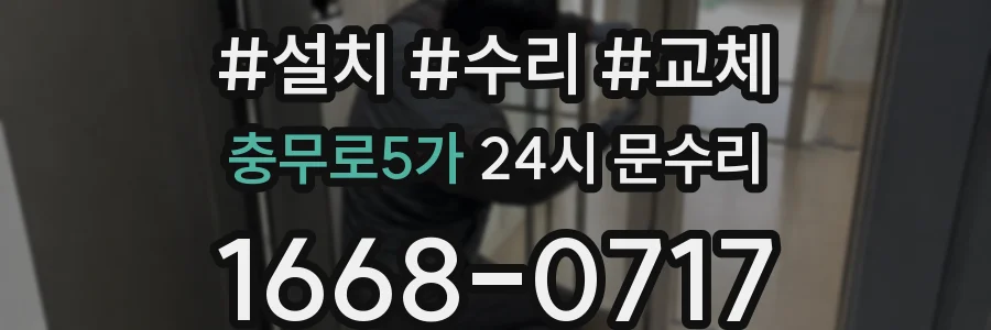 충무로5가 24시 문수리