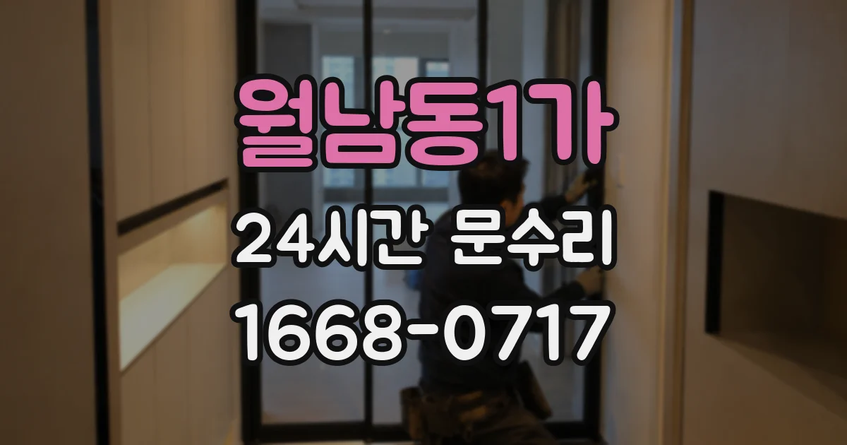월남동1가 24시간 문수리