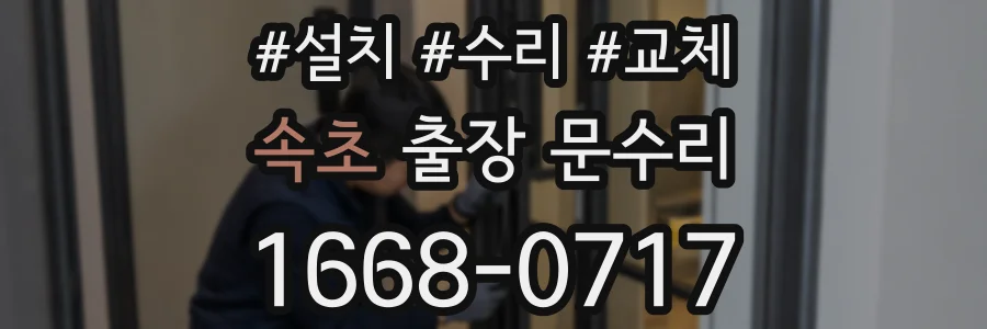 속초 출장 문수리