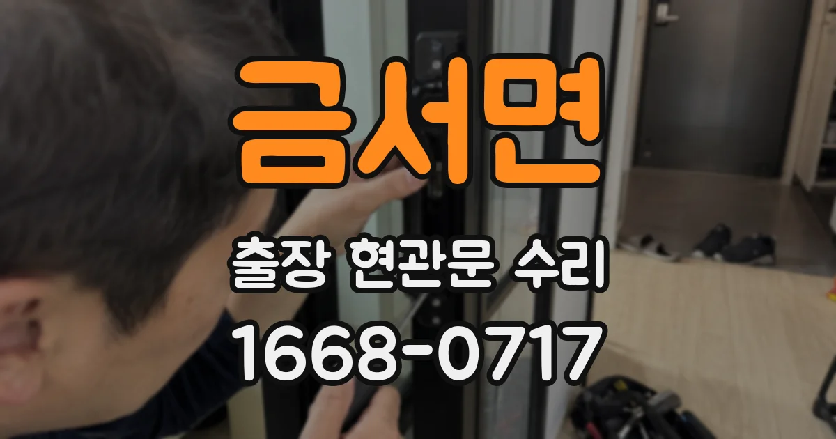 금서면 출장 현관문 수리