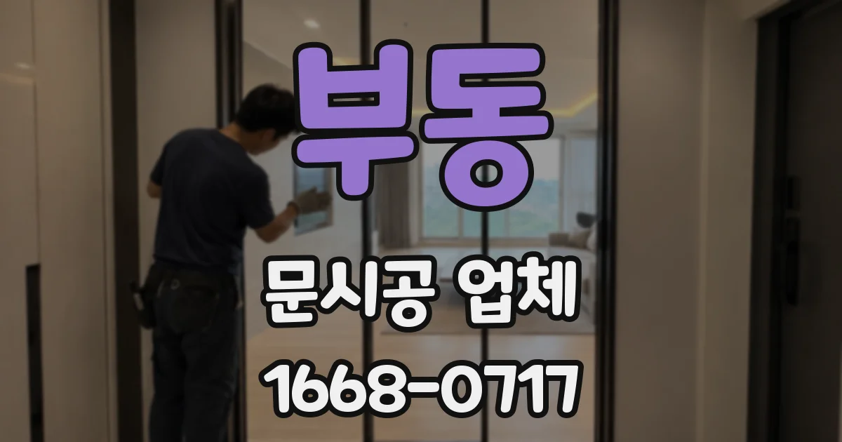 부동 문시공 업체