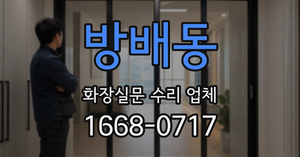 방배동 화장실문 수리 업체