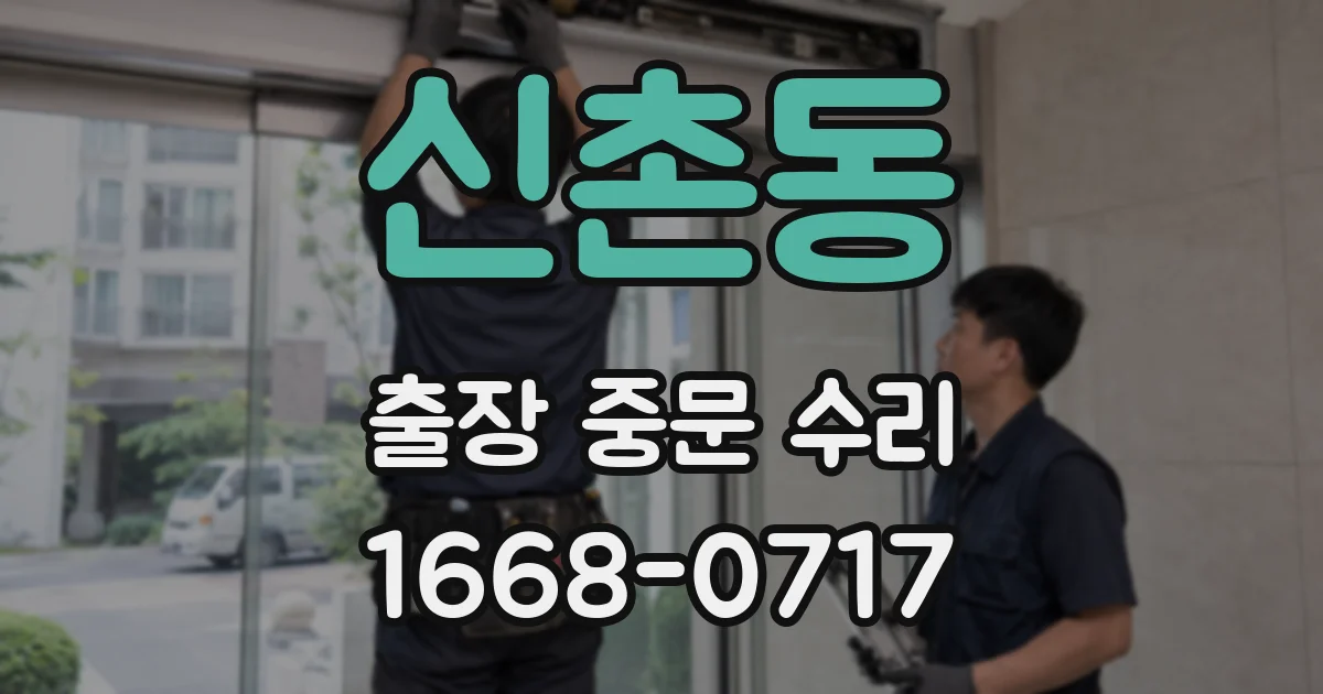 신촌동 출장 중문 수리