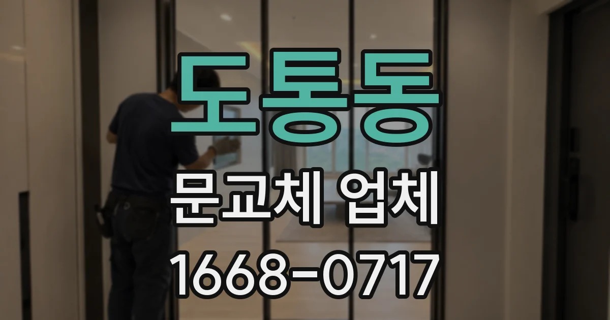도통동 문교체 업체