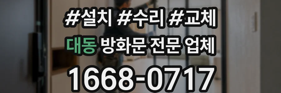 대동 방화문 전문 업체