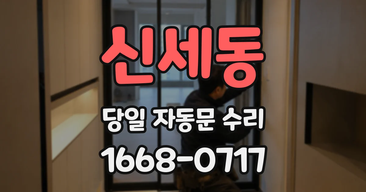 신세동 당일 자동문 수리