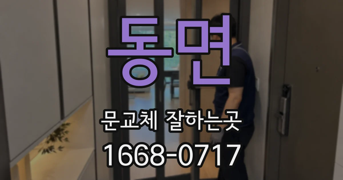 동면 문교체 잘하는곳