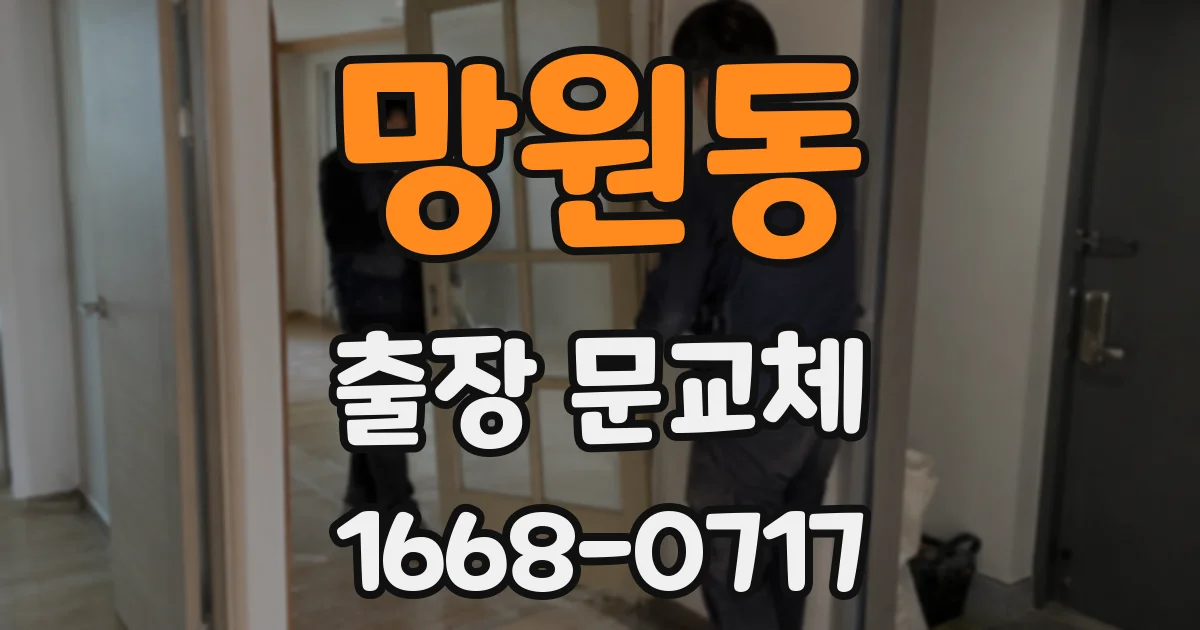 망원동 출장 문교체